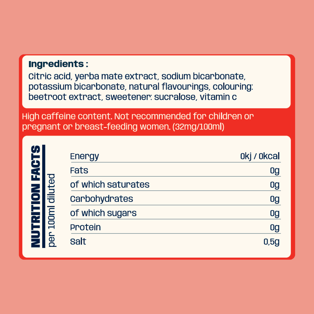 Cherry Yerba Mate Energiedrank - 90 porties