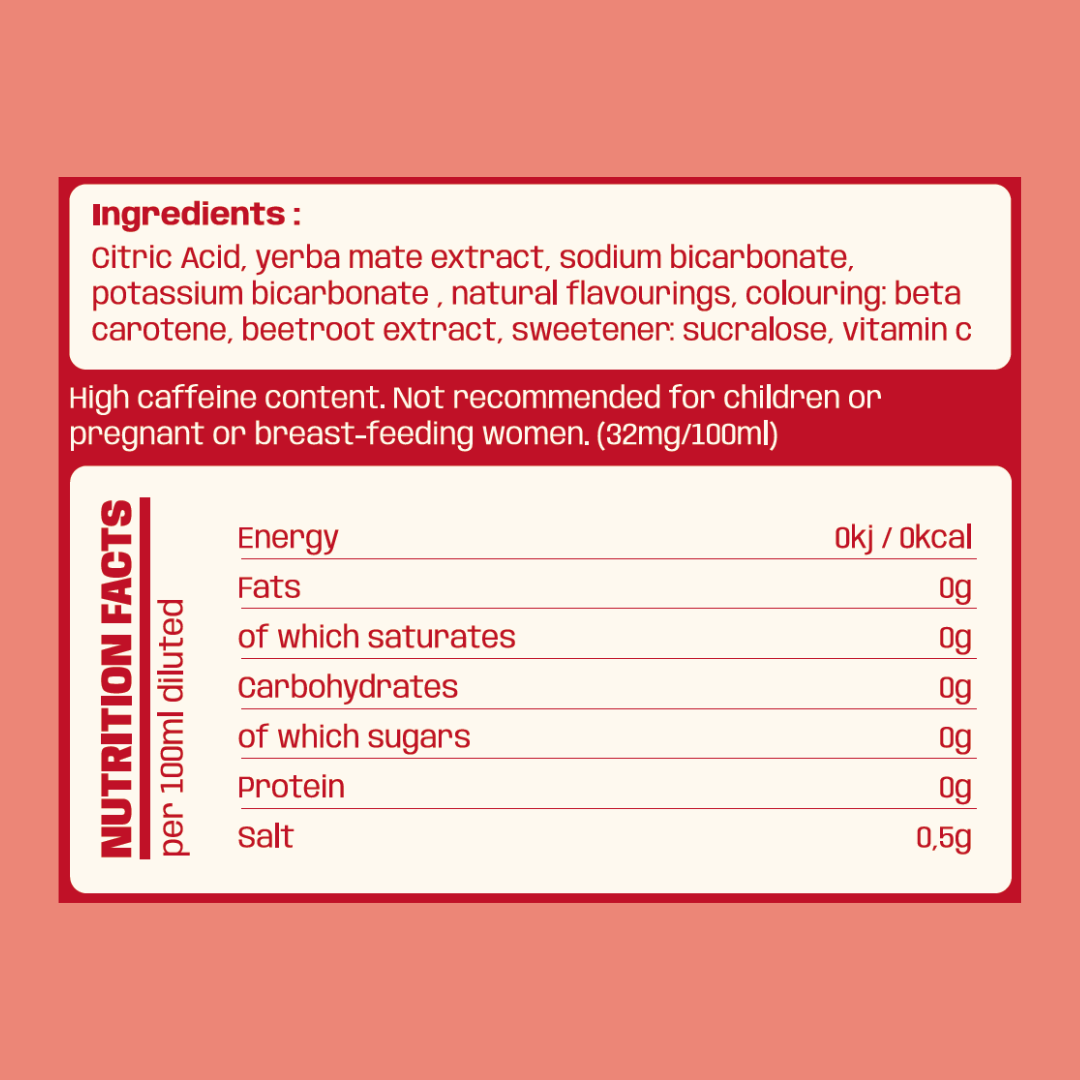 Bebida Energética de Erva Mate de Toranja - 90 Porções