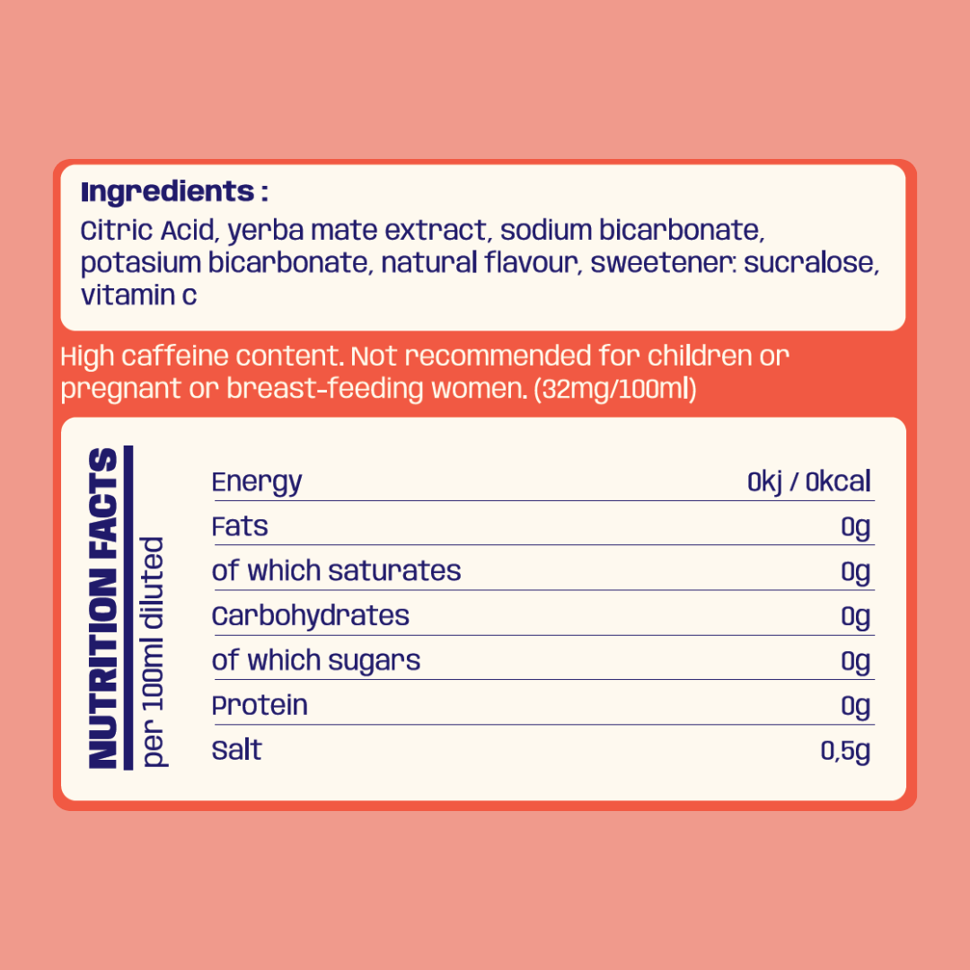 Pfirsich-Yerba-Mate-Energy-Drink – 5 Getränke