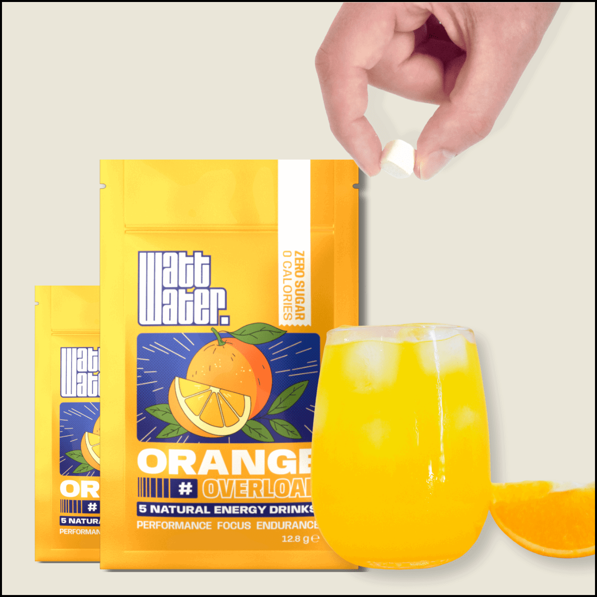 Orange Overload (Wholesale) Energy Cube Watt Water